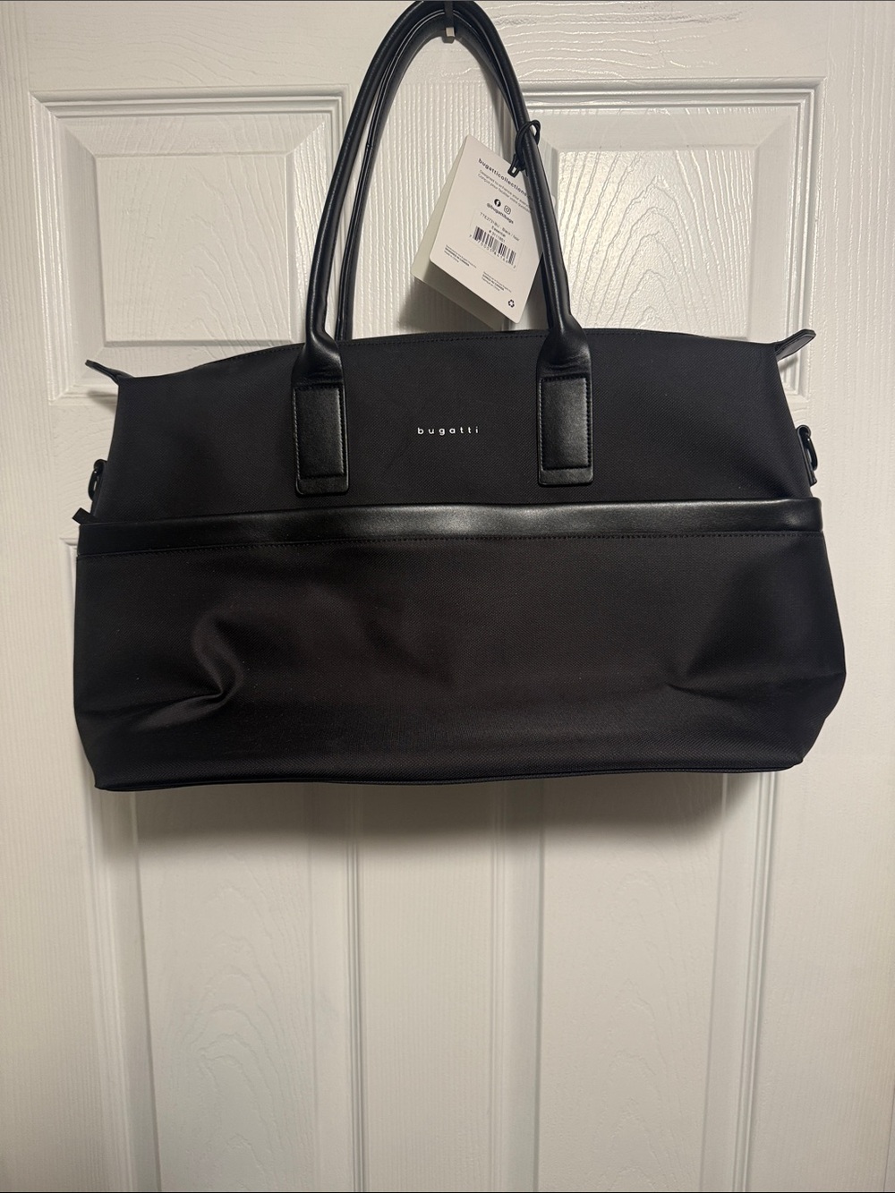 Bugatti Black Men's Laptop Briefcase with Top Handles